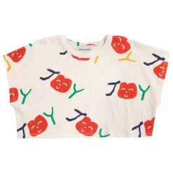 T-Shirt Crop Joy Coton Bio | Ecru