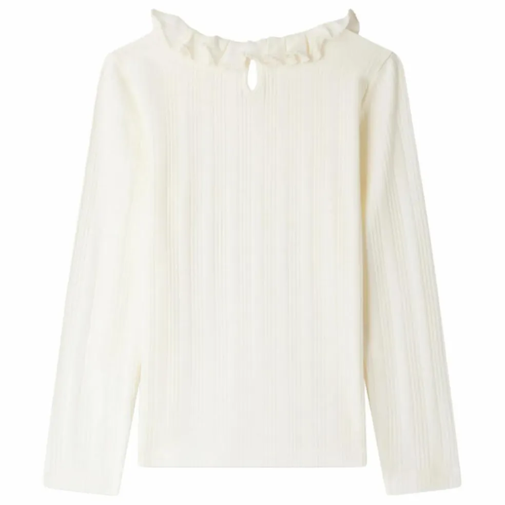 T-shirt Côtelé Bess Coton Bio | Ecru