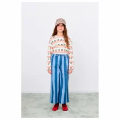 T-shirt Côtelé Cerises Coton Bio | Crème