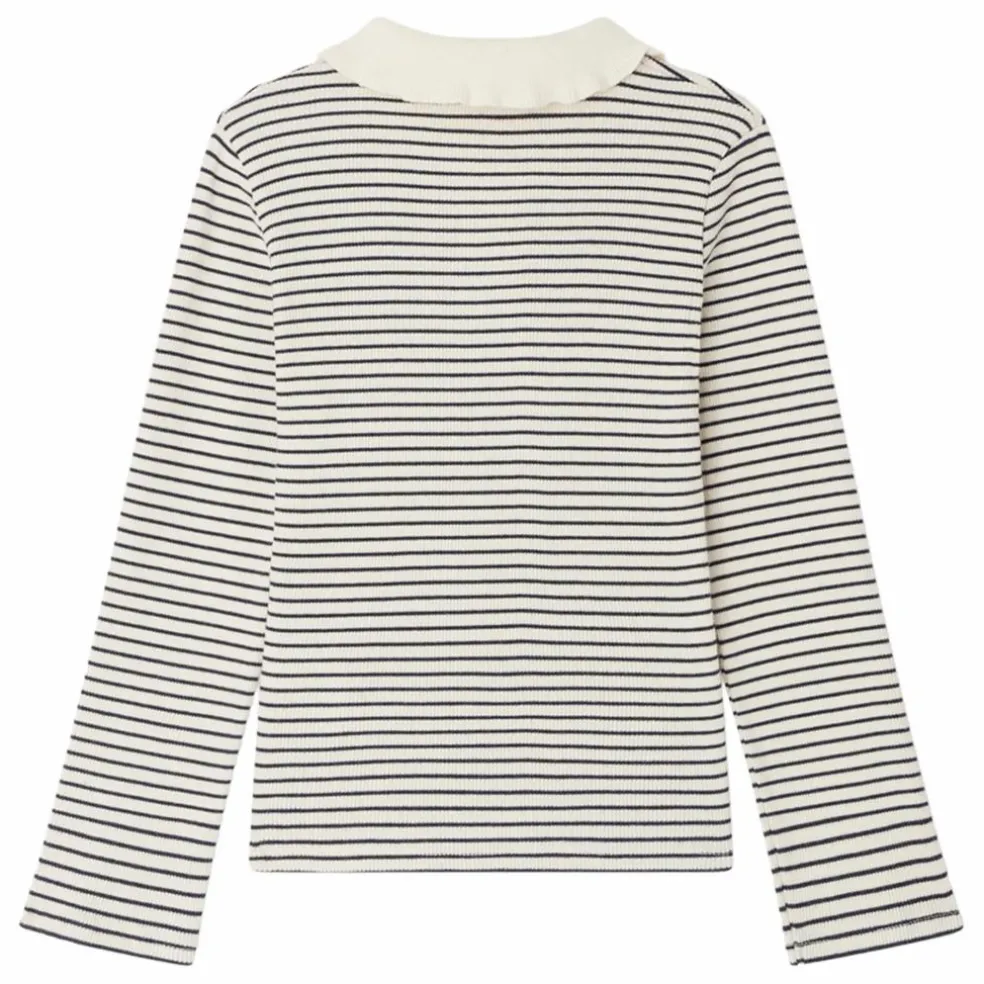 T-shirt Côtelé Juanna Rayé | Ecru