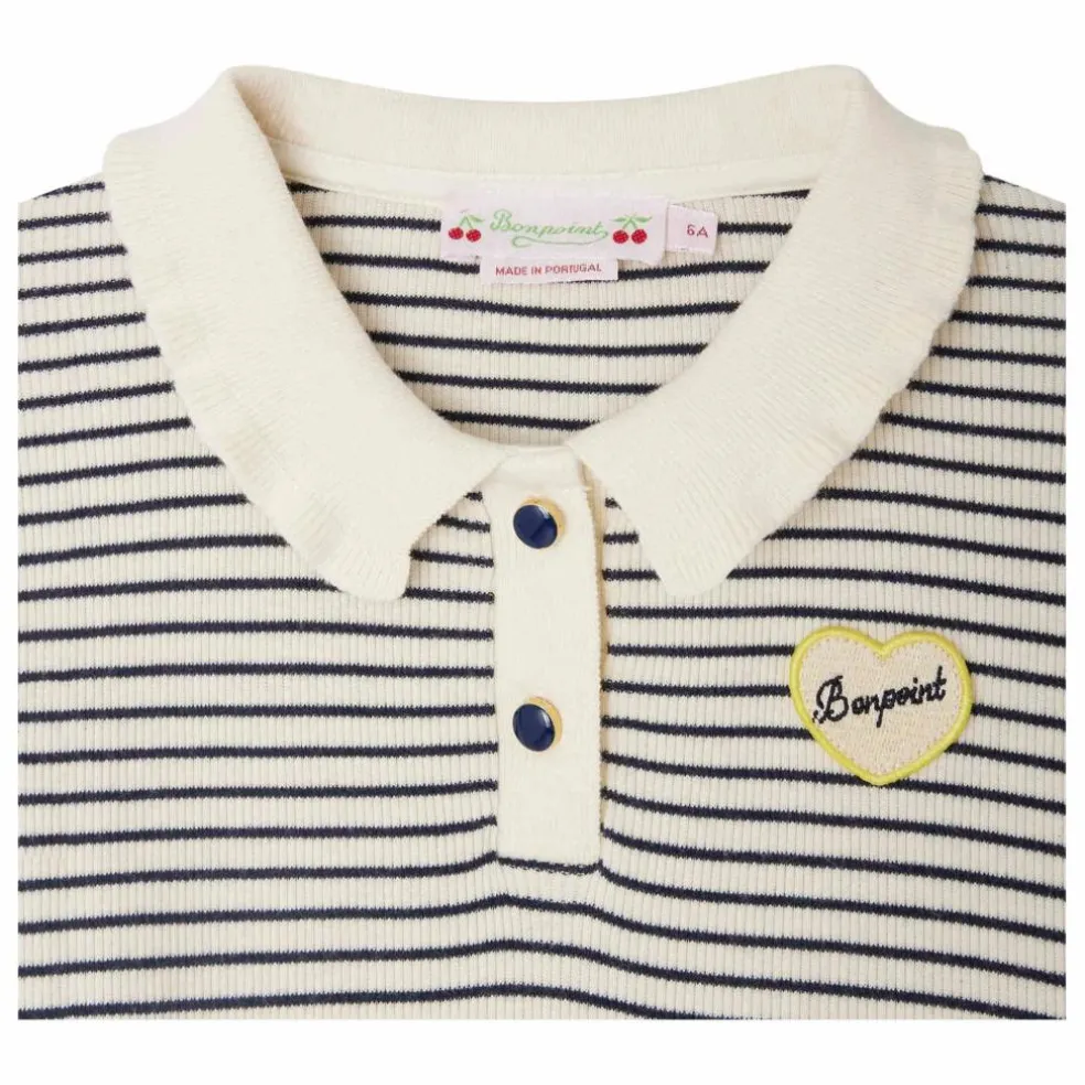 T-shirt Côtelé Juanna Rayé | Ecru