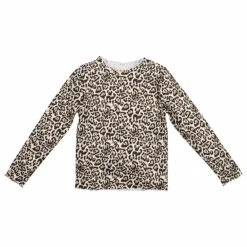 T-shirt Côtelé Léopard | Beige