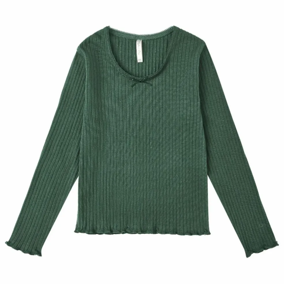 T-shirt Côtelé Mini | Vert