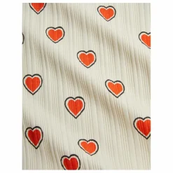 T-shirt Cœurs Coton Bio | Ecru