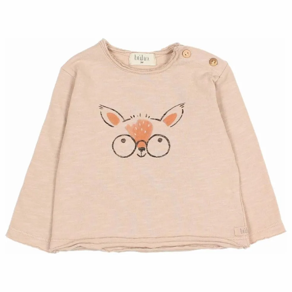 T-shirt Deer Coton Bio | Rose