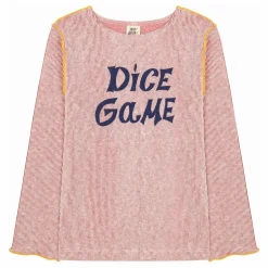 T-shirt Dice Game Côtelé | Rouge