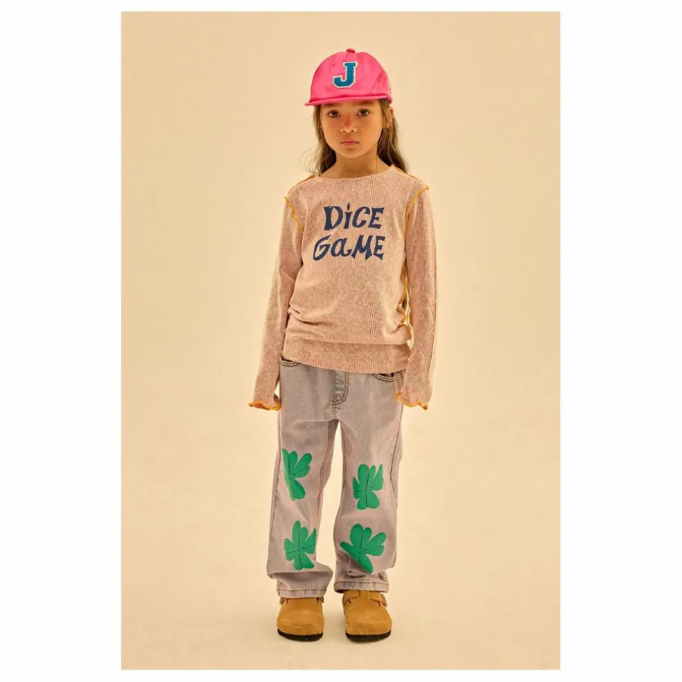 T-shirt Dice Game Côtelé | Rouge