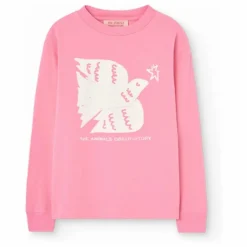 T-shirt Dog Coton Bio | Rose bonbon
