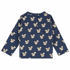 T-shirt Ecureuils Coton Bio | Bleu nuit