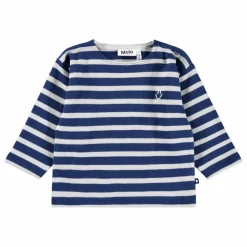 T-shirt Edarko Rayé Coton Bio | Bleu