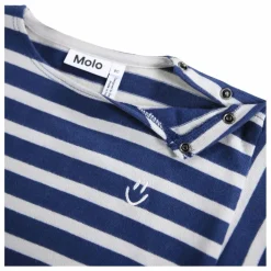 T-shirt Edarko Rayé Coton Bio | Bleu
