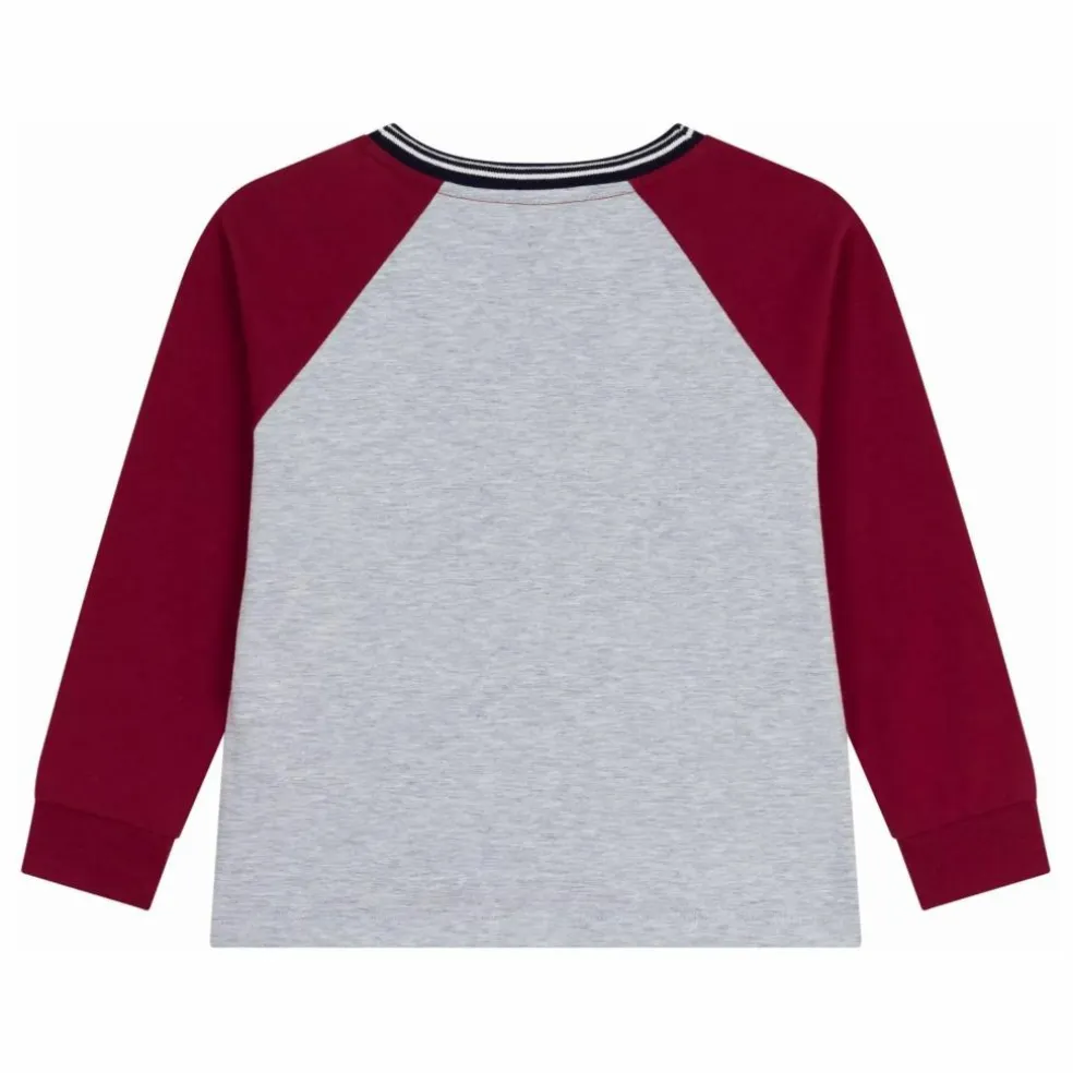 T-shirt Façon Sweat | Gris chiné