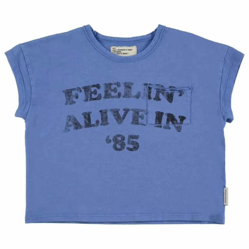 T-shirt Feelin Alive | Bleu