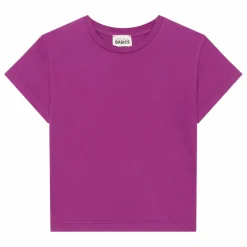 T-Shirt Fille Manches Courtes Coton Bio | Rose fuschia