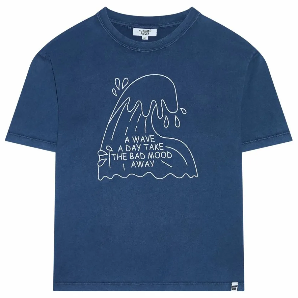 T-shirt Finn Coton Bio | Bleu marine