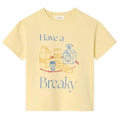 T-shirt Fizvalley Have A Breaky | Jaune pâle