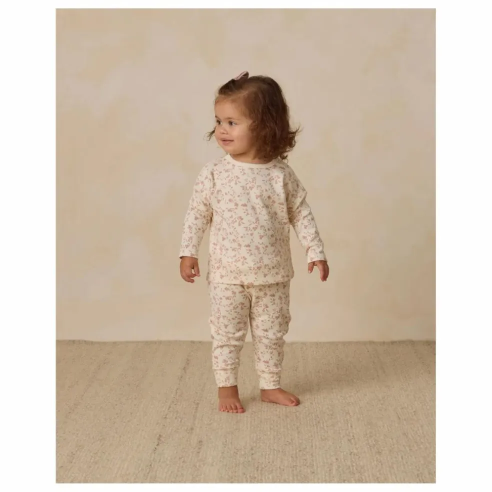 T-shirt Fleuri Coton Bio | Ivoire