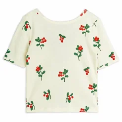T-shirt Fleuri Coton Bio | Ecru