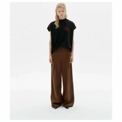 T-shirt Flower Cord Volta Coton Bio | Noir