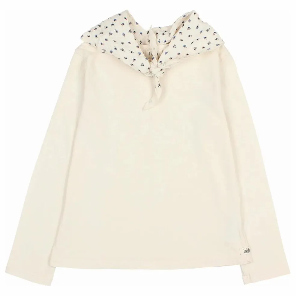T-shirt Foulard Gaze de Coton Bio | Ivoire