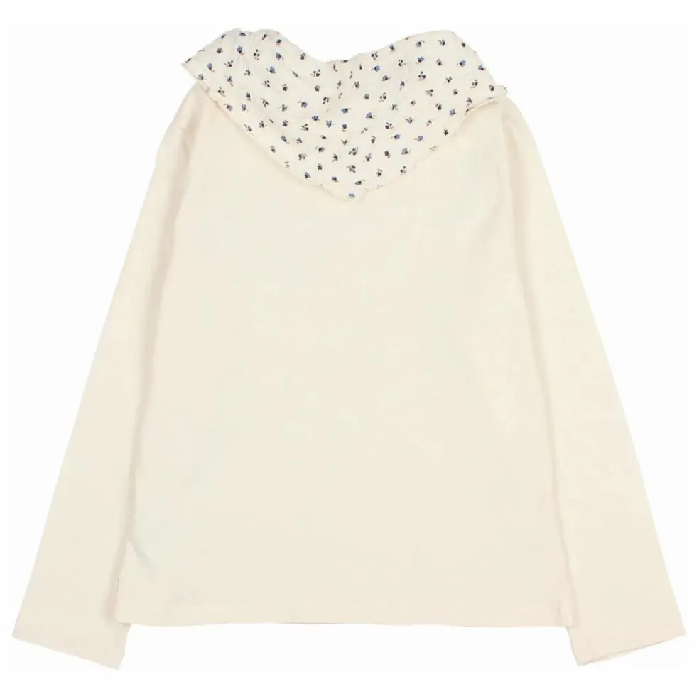 T-shirt Foulard Gaze de Coton Bio | Ivoire