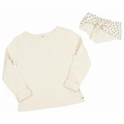 T-shirt Foulard Gaze de Coton Bio | Ivoire