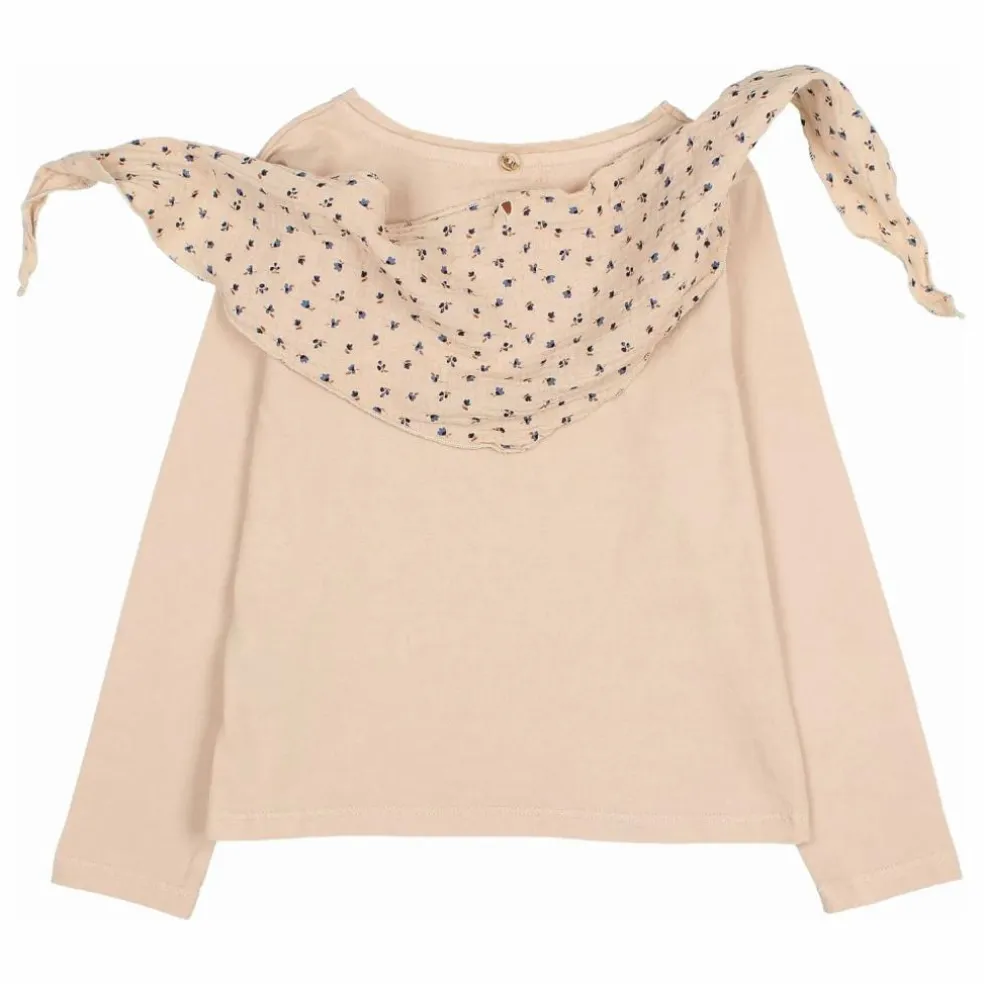 T-shirt Foulard Gaze de Coton Bio | Rose