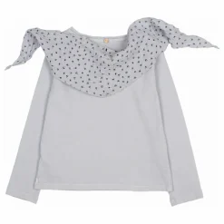 T-shirt Foulard Gaze de Coton Bio | Bleu gris