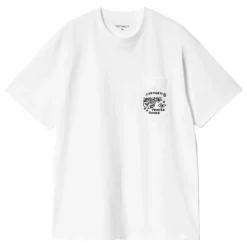 T-shirt Fragments Pocket Coton Bio | Blanc