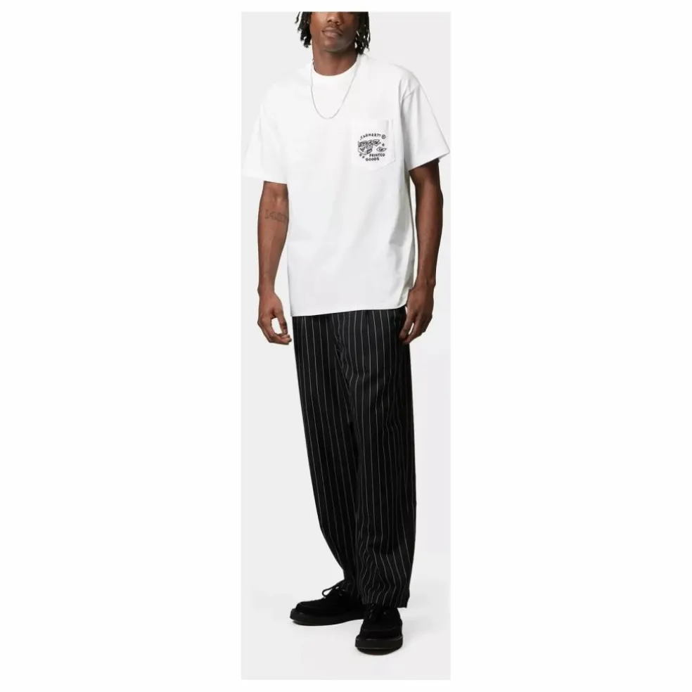 T-shirt Fragments Pocket Coton Bio | Blanc