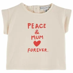 T-Shirt Fête des Mères Coton Bio | Crème