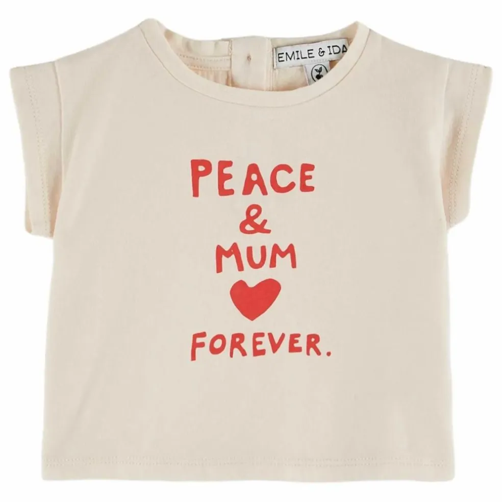T-Shirt Fête des Mères Coton Bio | Crème