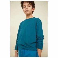 T-Shirt Garçon Manches Longues Coton Bio | Vert canard