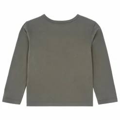 T-Shirt Garçon Manches Longues Coton Bio | Vert kaki