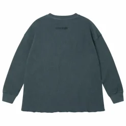 T-shirt Gaufré | Gris anthracite