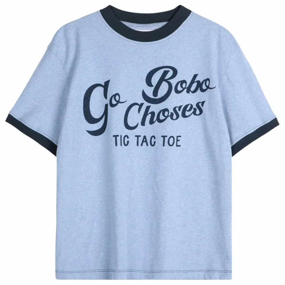 T-shirt Go Bobo Coton Bio - Collection Femme | Bleu Clair