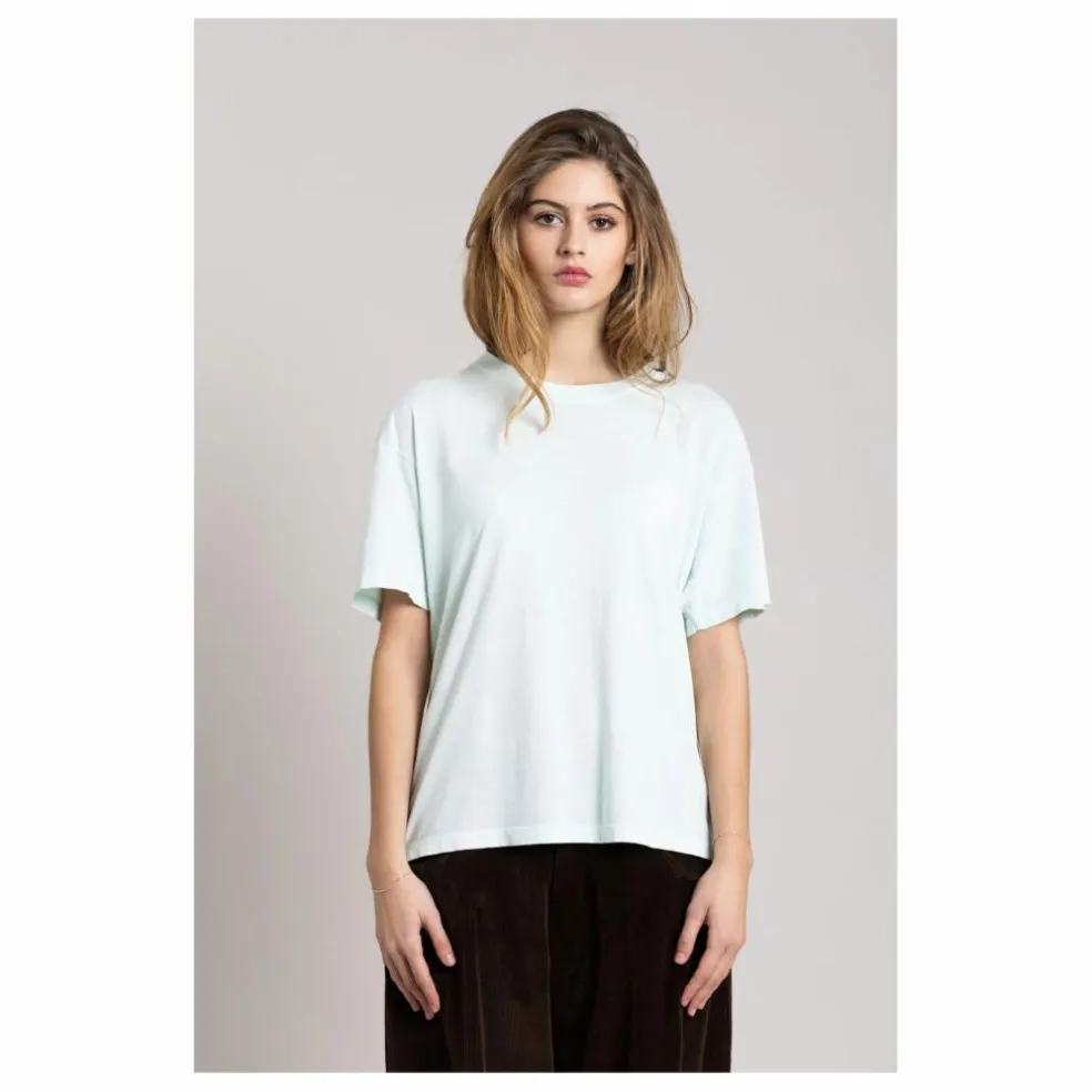 T-shirt Hana Coton Bio | Bleu Glacier