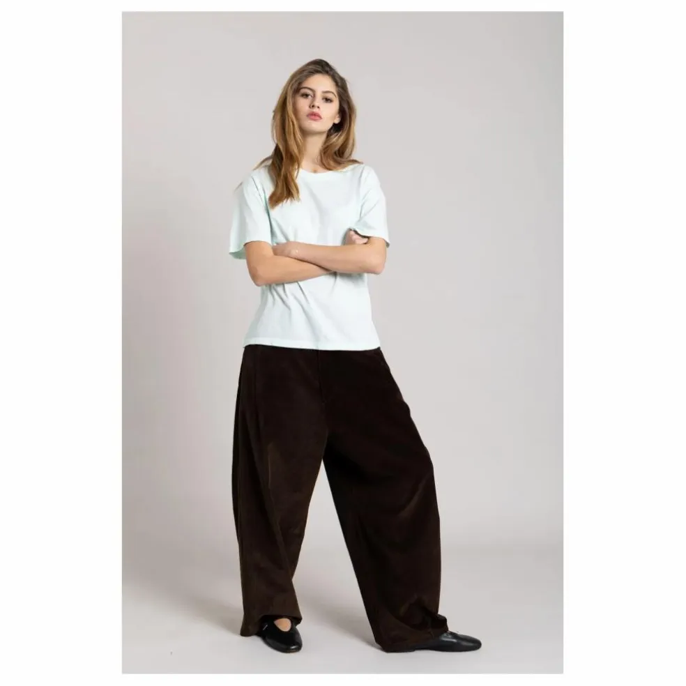 T-shirt Hana Coton Bio | Bleu Glacier