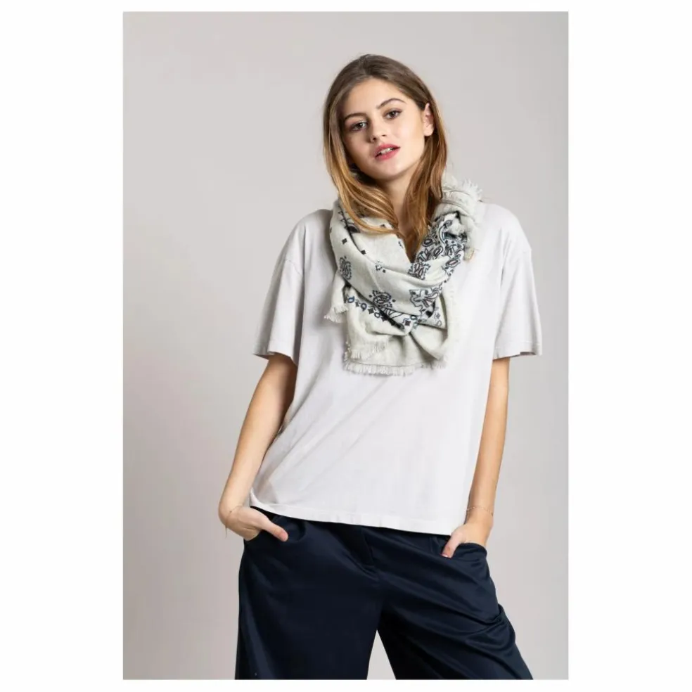 T-shirt Hana Coton Bio | Gris perle