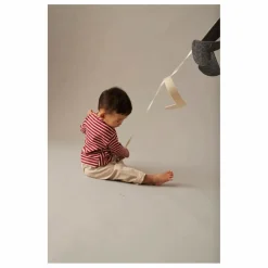 T-shirt Joel Rayures Baby Coton Bio | Bordeaux