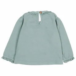 T-shirt Lace Bébé Coton Bio | Vert Cèdre