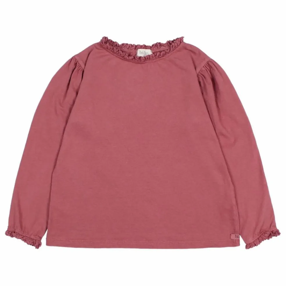 T-shirt Lace Coton Bio | Mauve