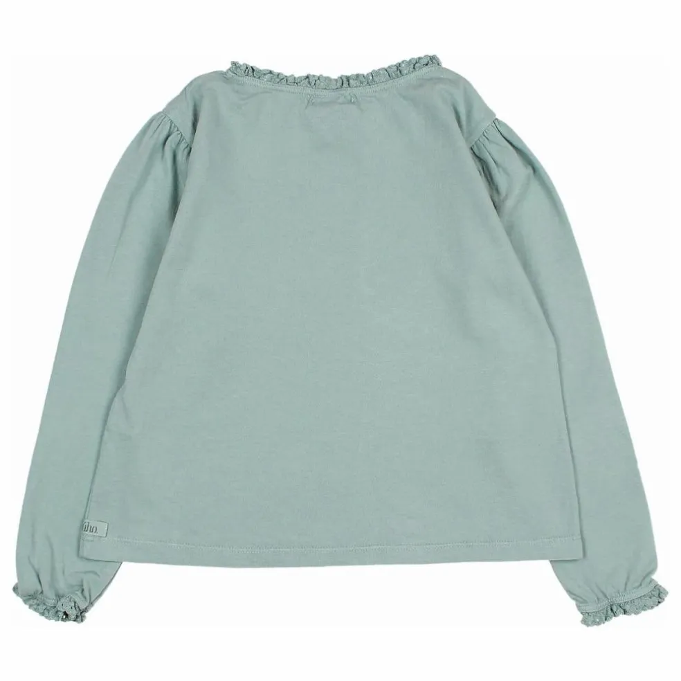 T-shirt Lace Coton Bio | Vert Cèdre