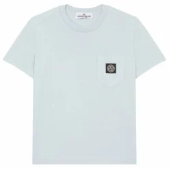T-shirt Logo Poitrine | Bleu Clair