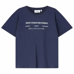 T-shirt Main Character Coton Bio | Bleu marine