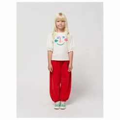 T-Shirt Manches Ballon Coton Bio Visage | Ecru