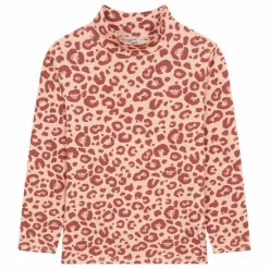 T-shirt Manches Longue bouffante imprimé animal | Rose