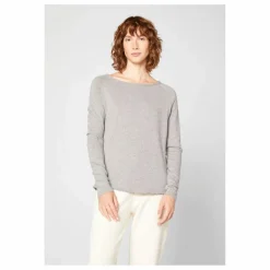 T-shirt Manches Longues Col Bateau Sonoma | Gris chiné