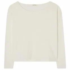 T-shirt Manches Longues Col Rond Aksun | Blanc