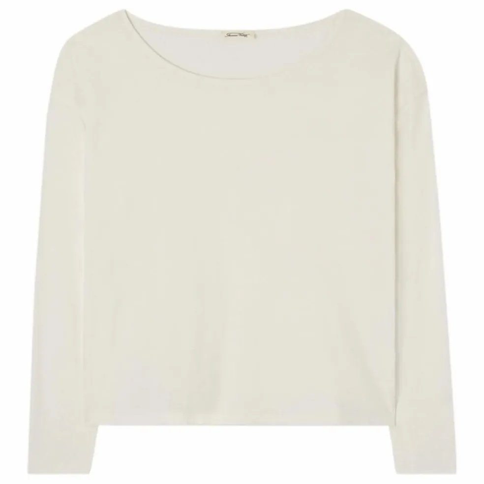 T-shirt Manches Longues Col Rond Aksun | Blanc